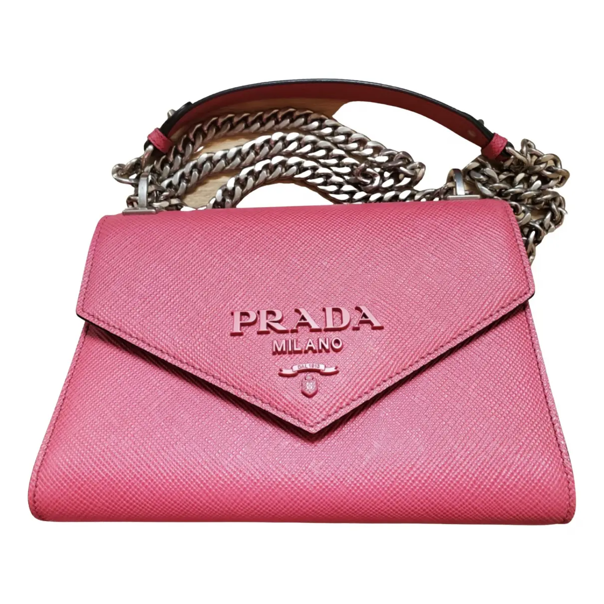 Monochrome leather crossbody bag Prada