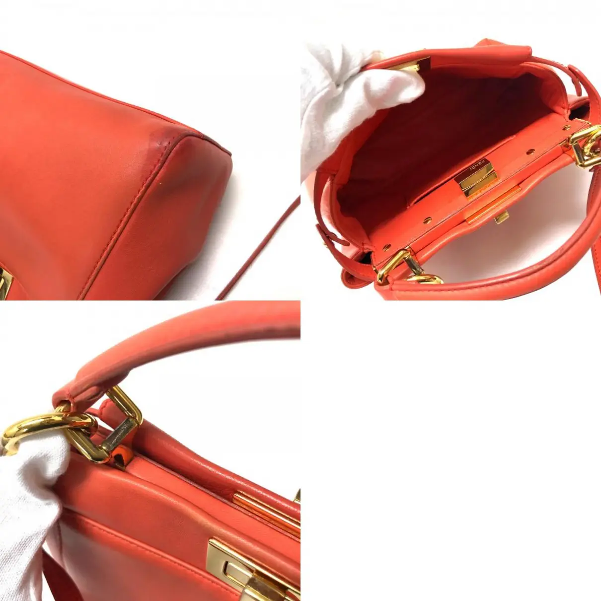 Buy Fendi Peekaboo leather handbag online