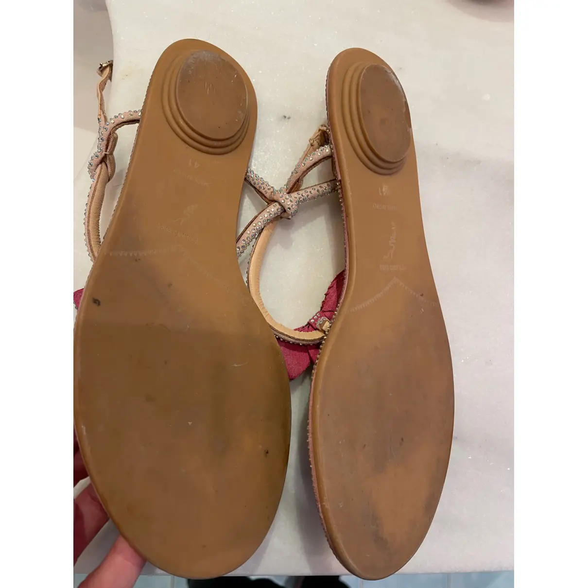 Leather sandal Rene Caovilla