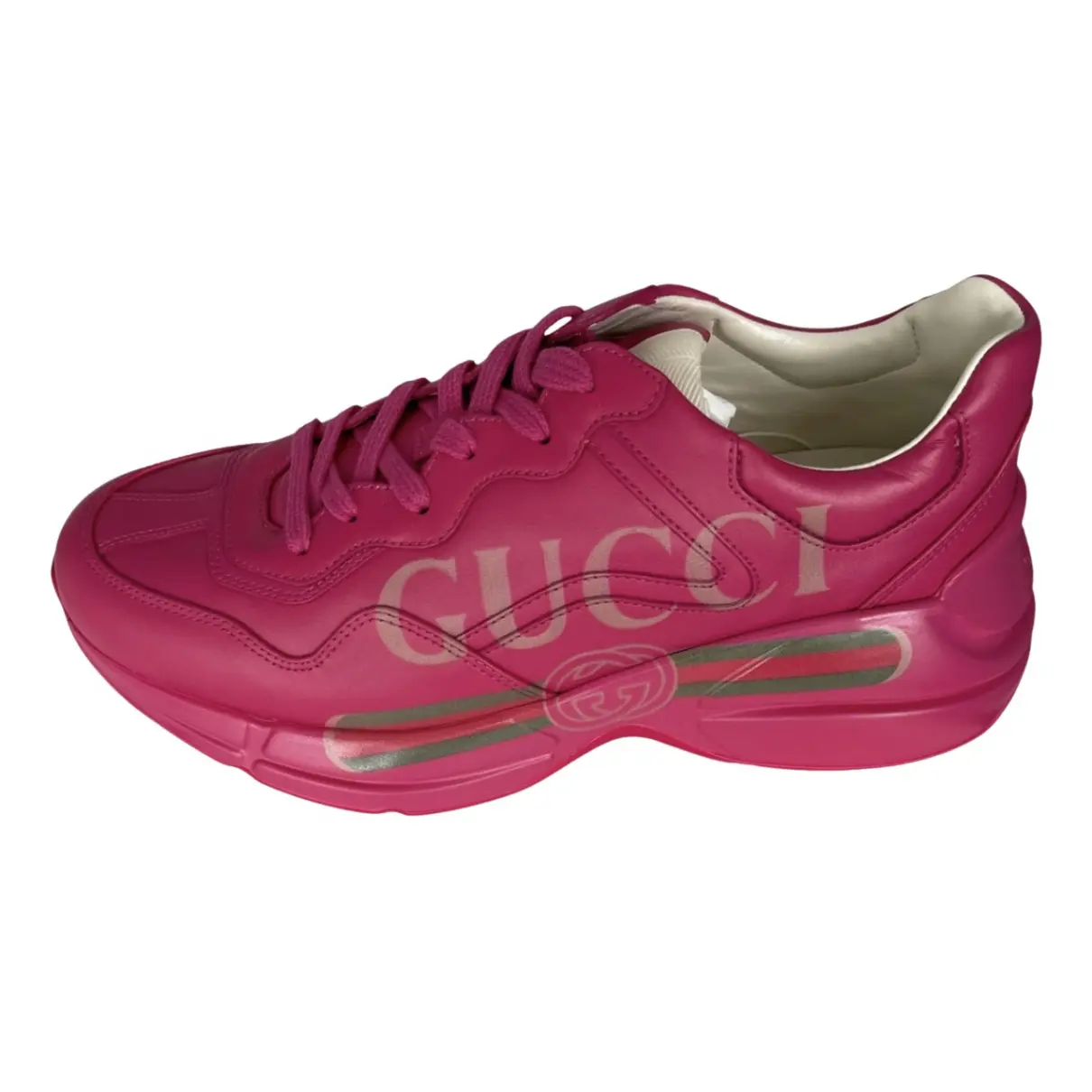 Rhyton leather low trainers Gucci