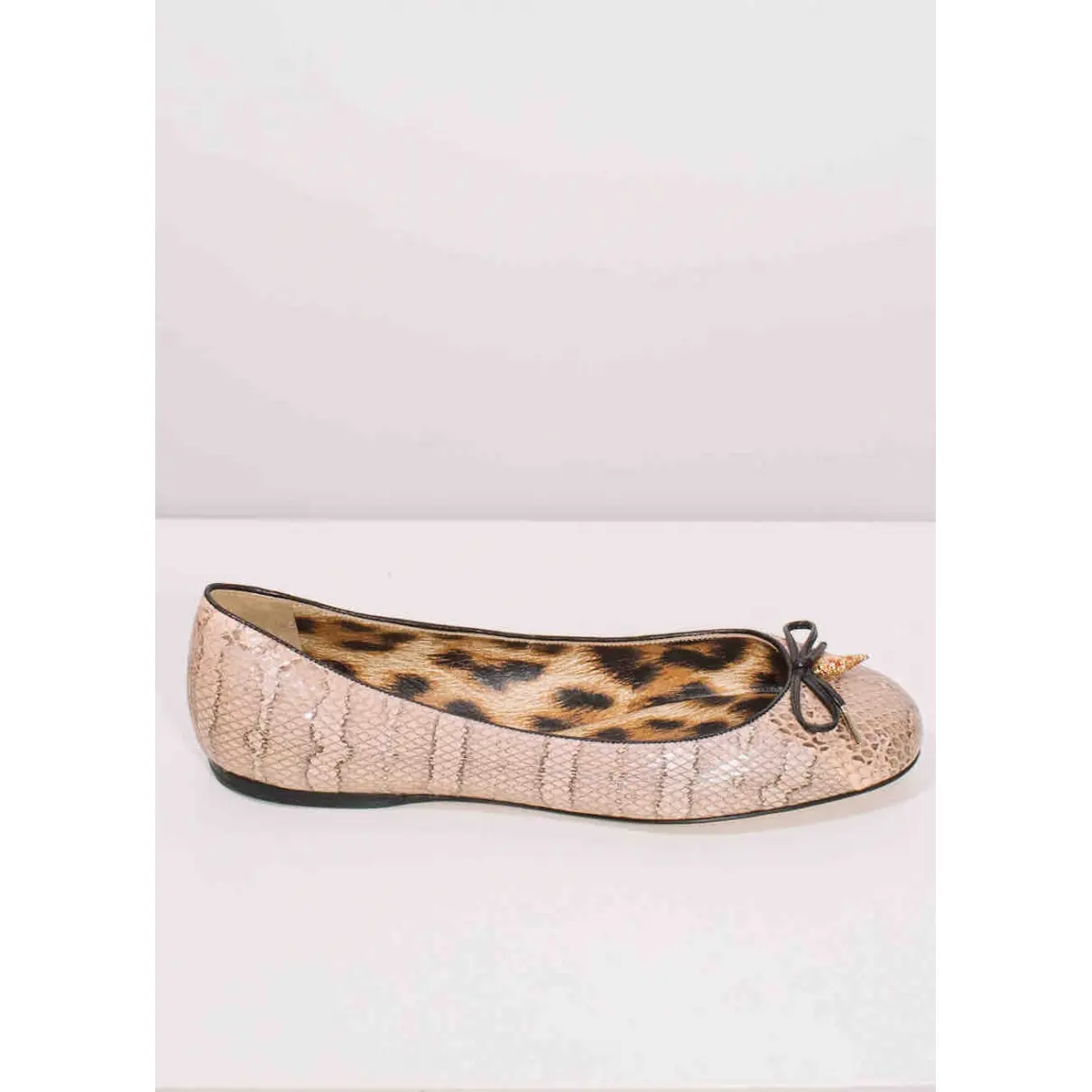 Roberto Cavalli Leather ballet flats for sale