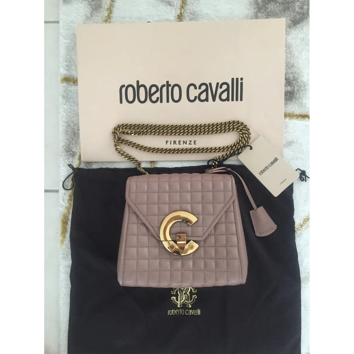 Leather crossbody bag Roberto Cavalli