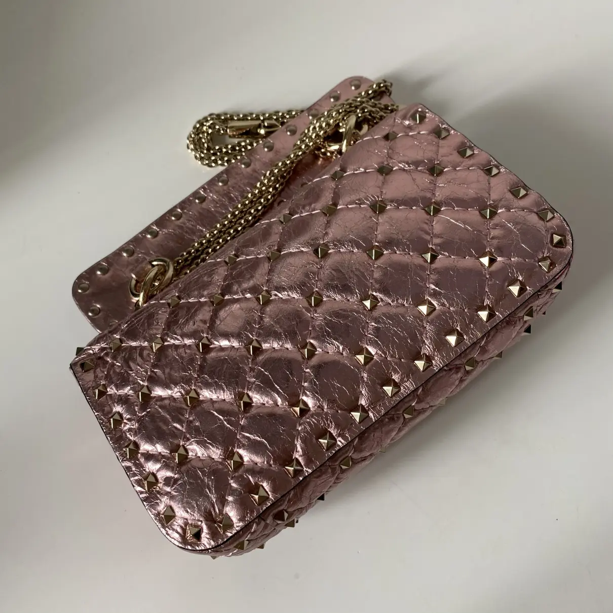 Buy Valentino Garavani Rockstud spike leather mini bag online
