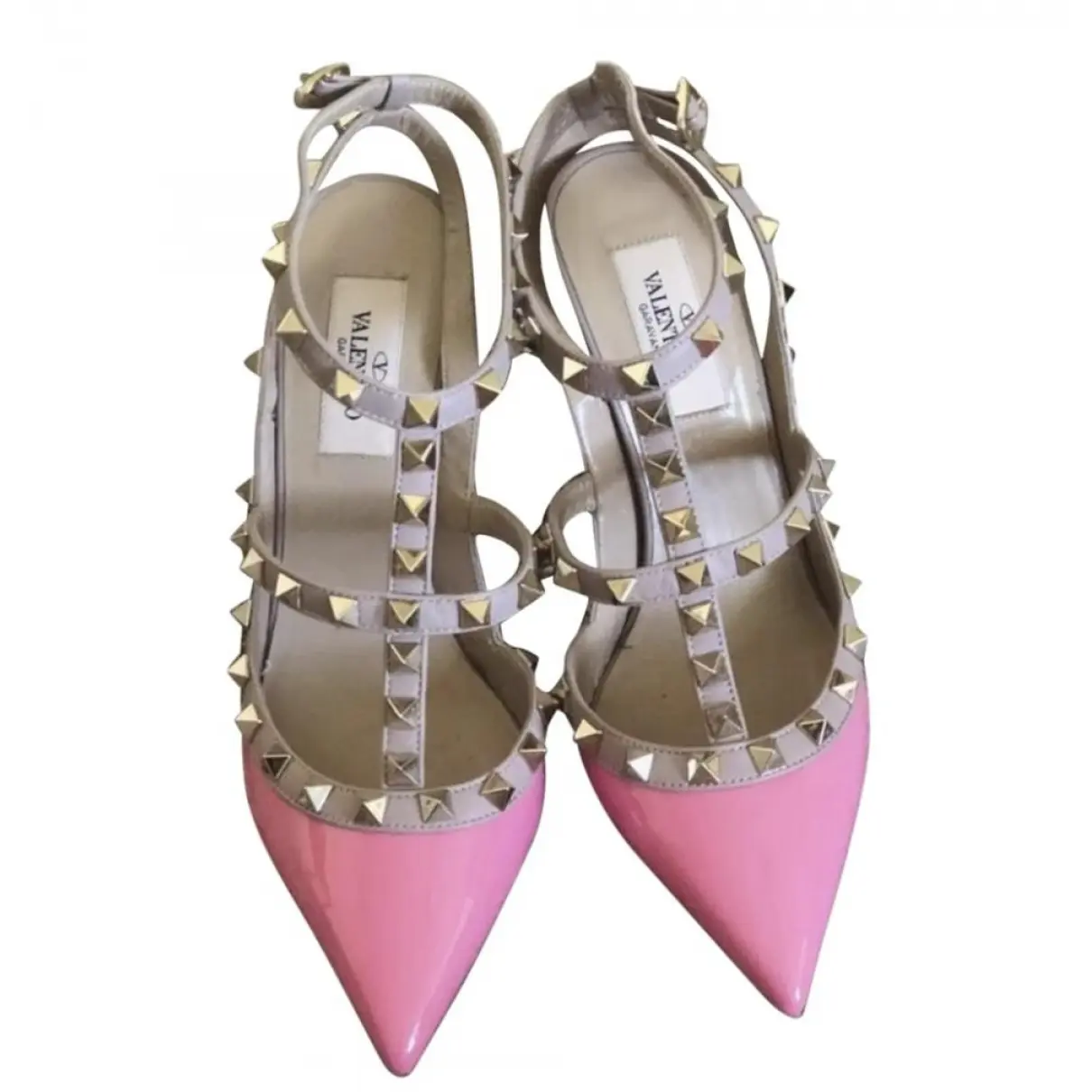 Valentino Garavani Rockstud leather heels for sale