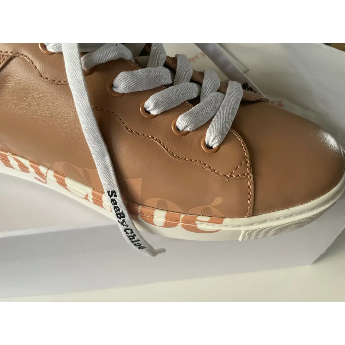 Buy See by Chloé Leather trainers online