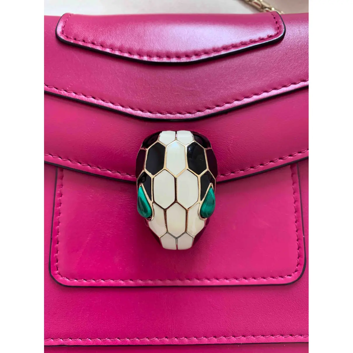 Serpenti leather handbag Bvlgari