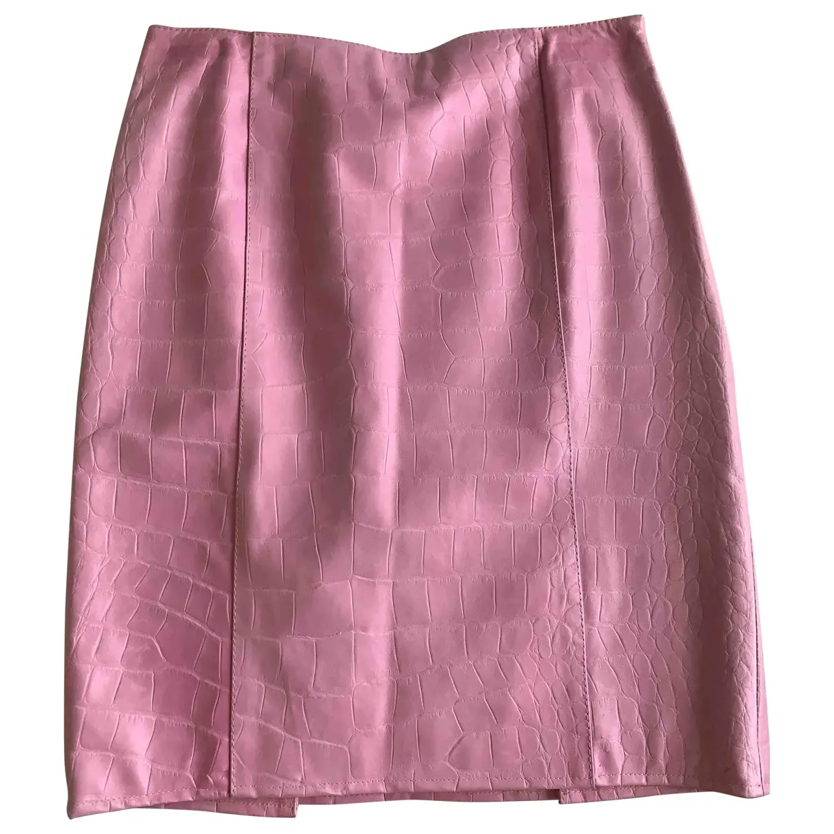 Leather mid-length skirt Valentino Garavani - Vintage