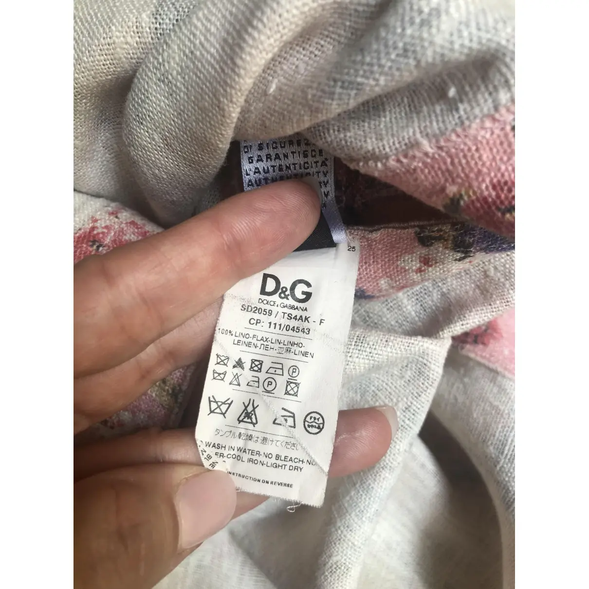 Linen mini dress D&G