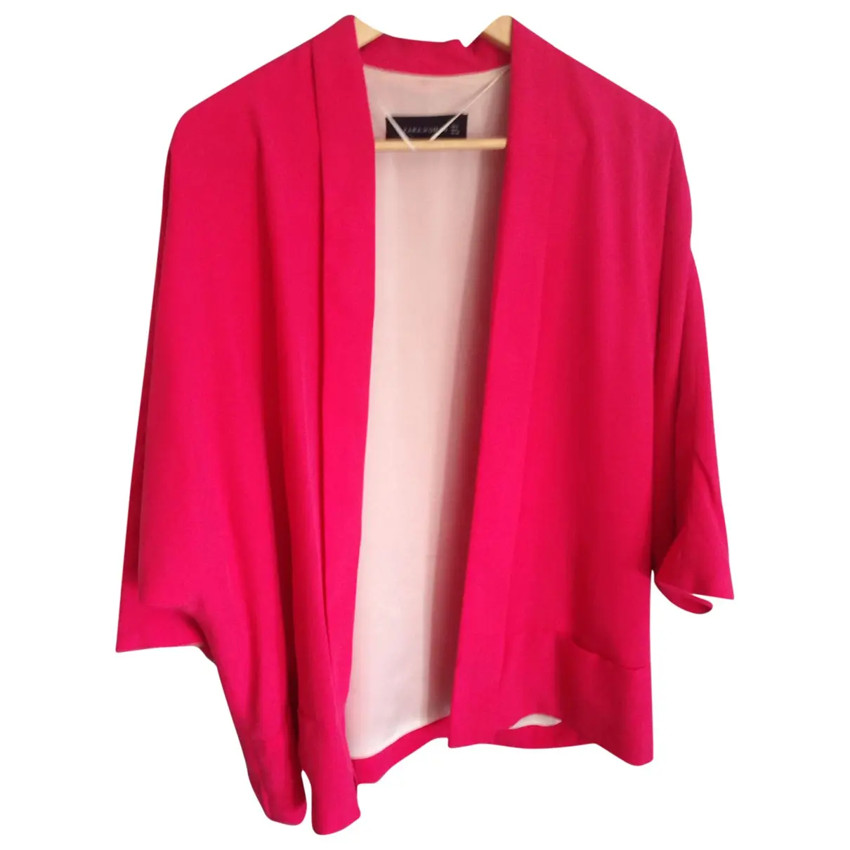 Pink Linen Jacket Zara