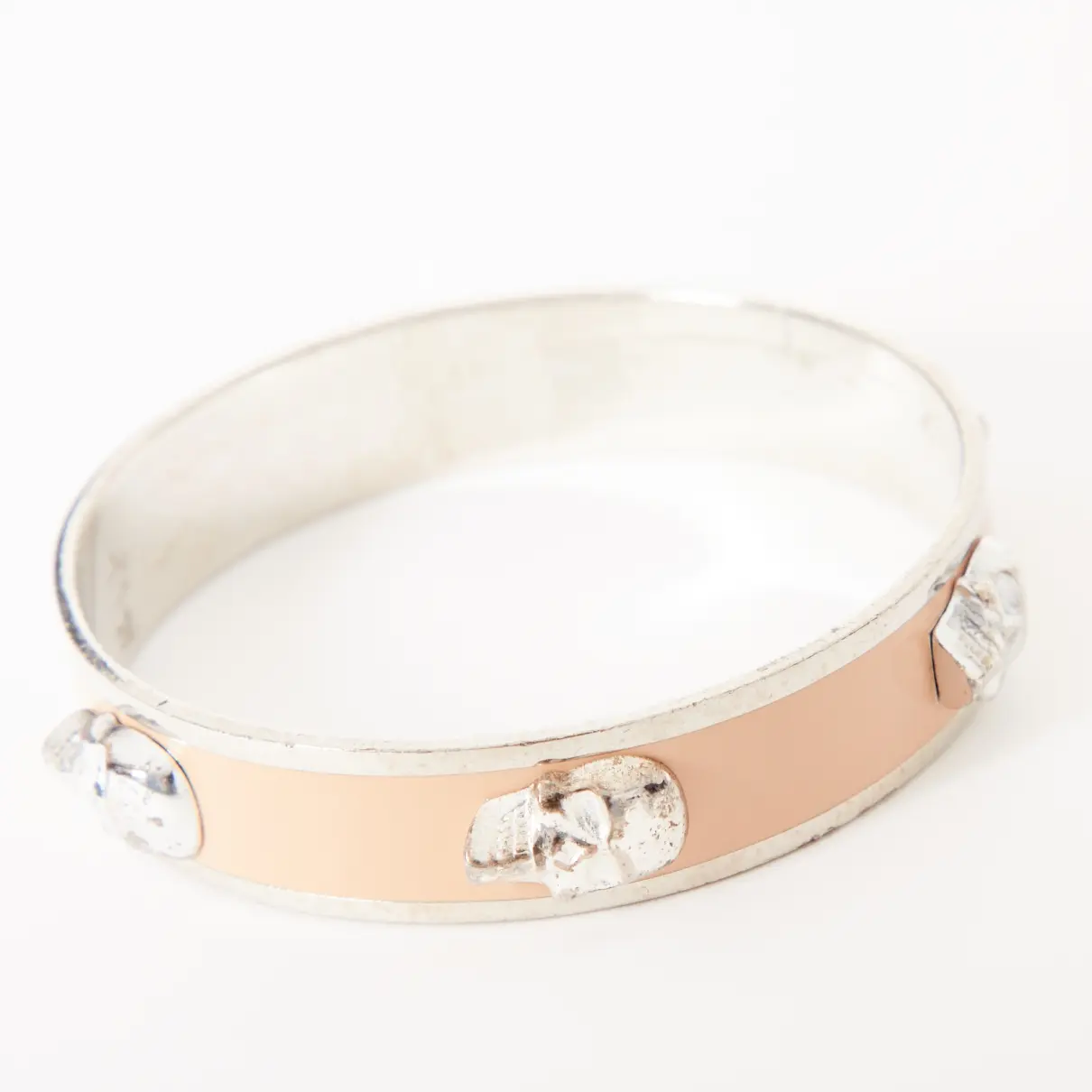 Alexander McQueen Pink Metal Bracelet for sale
