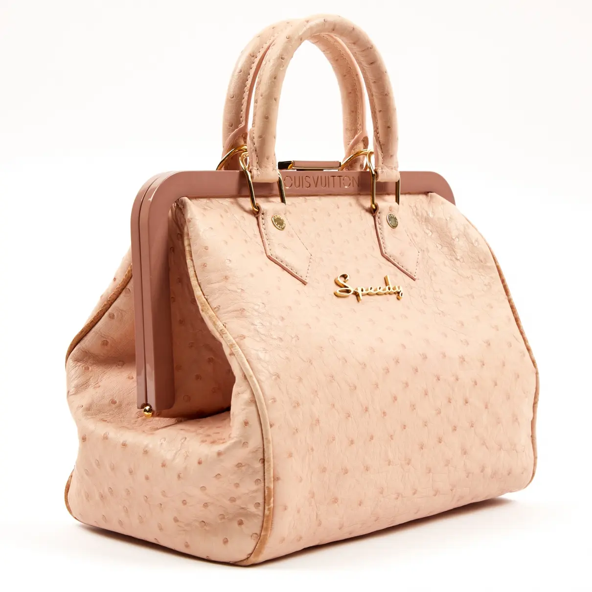 Louis Vuitton Speedy ostrich handbag for sale
