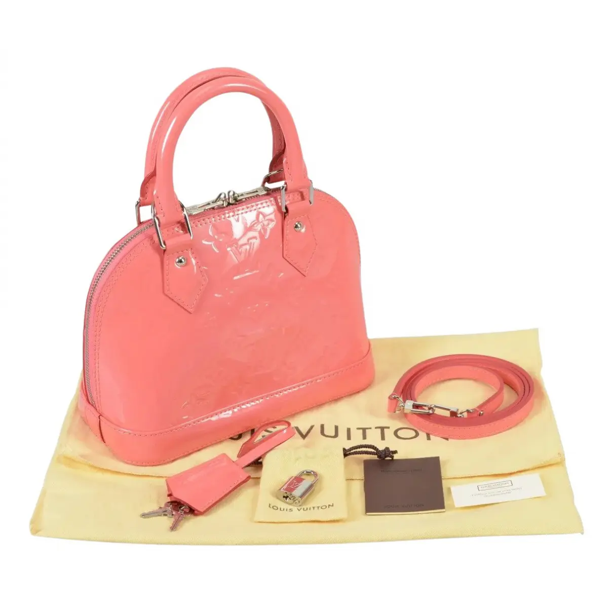 Alma BB patent leather handbag Louis Vuitton