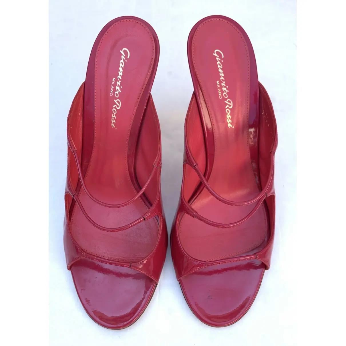 Buy Gianvito Rossi Patent leather mules online