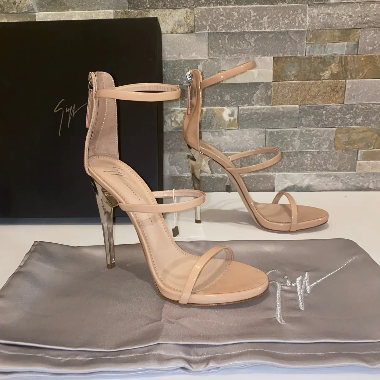 Buy Giuseppe Zanotti Patent leather sandals online