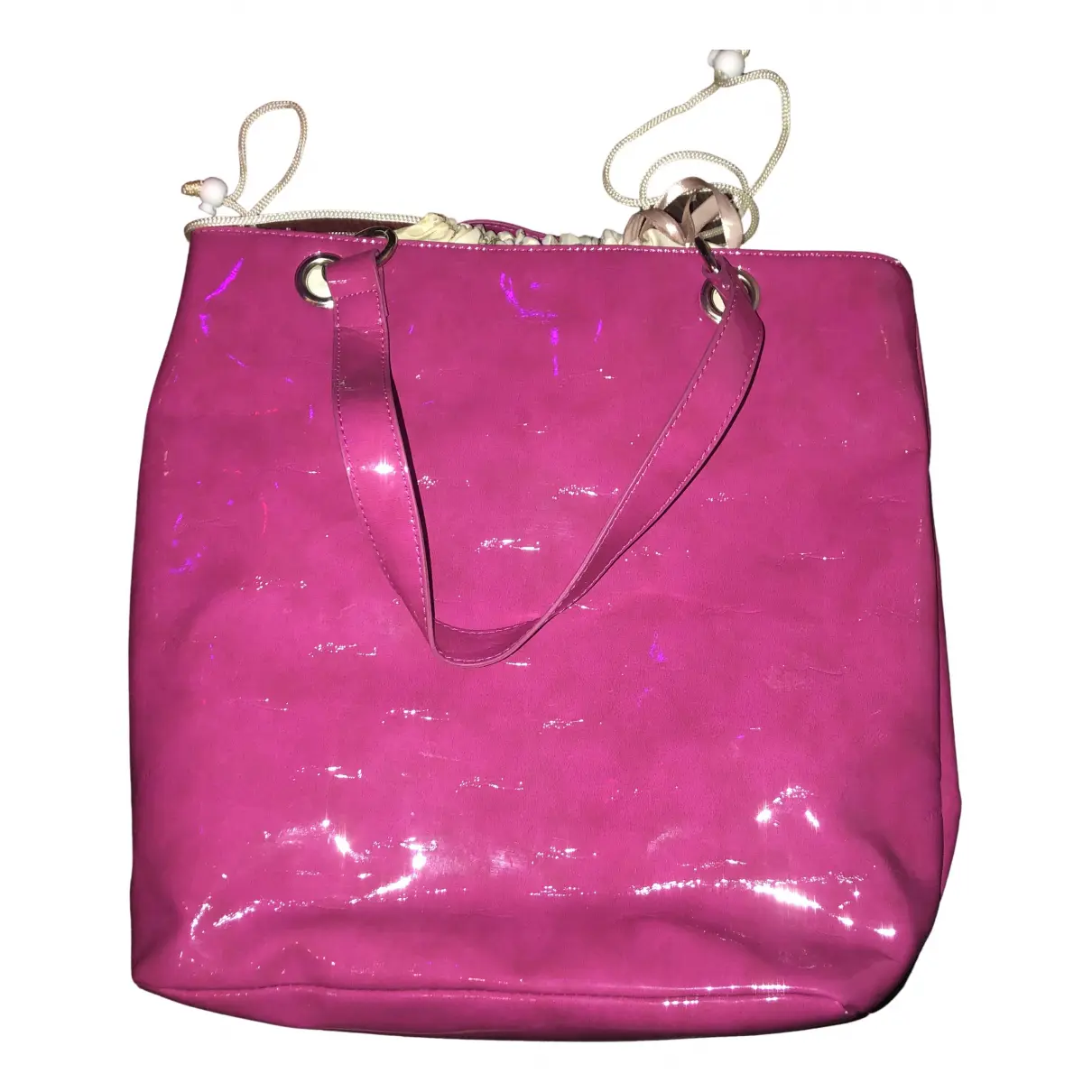 Patent leather tote Gottex