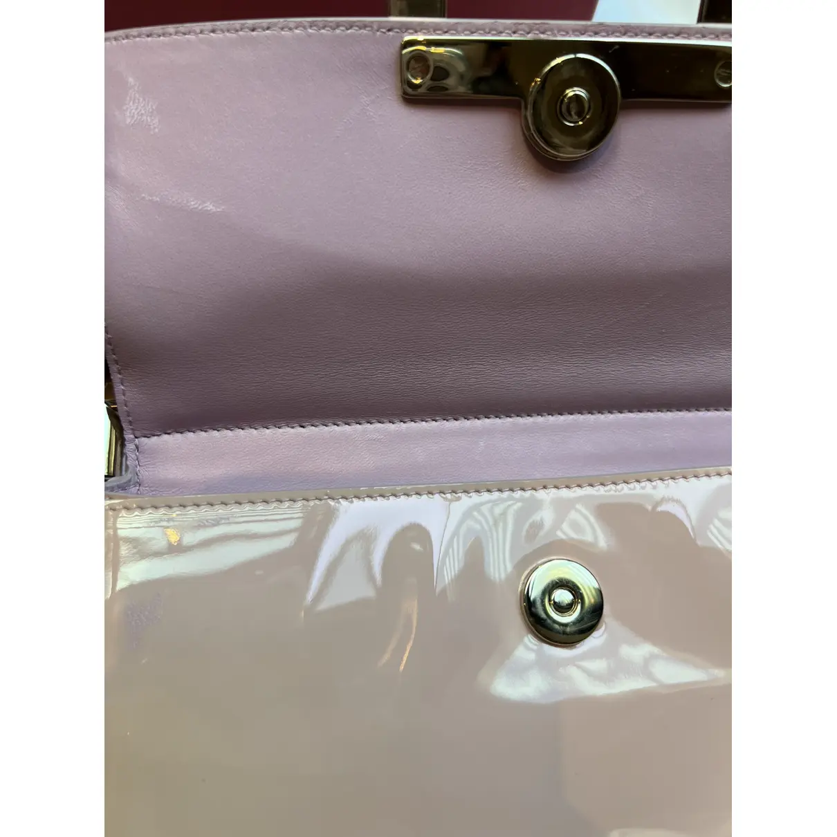 Mini sac viv sellier patent leather handbag Roger Vivier