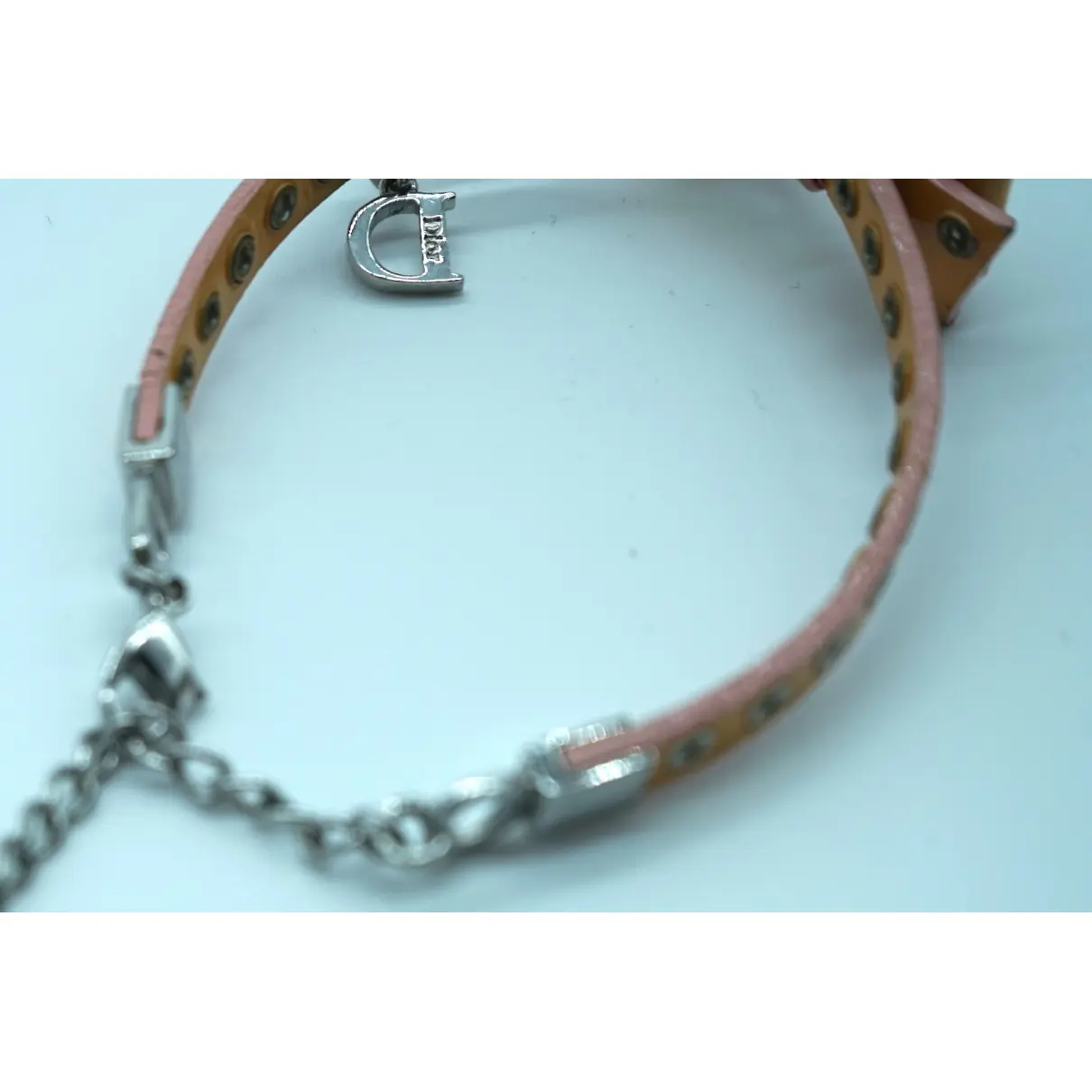 Monogramme patent leather bracelet Dior