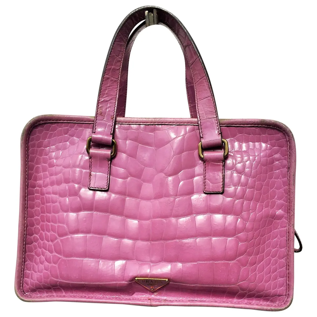 Pink Patent leather Handbag Prada