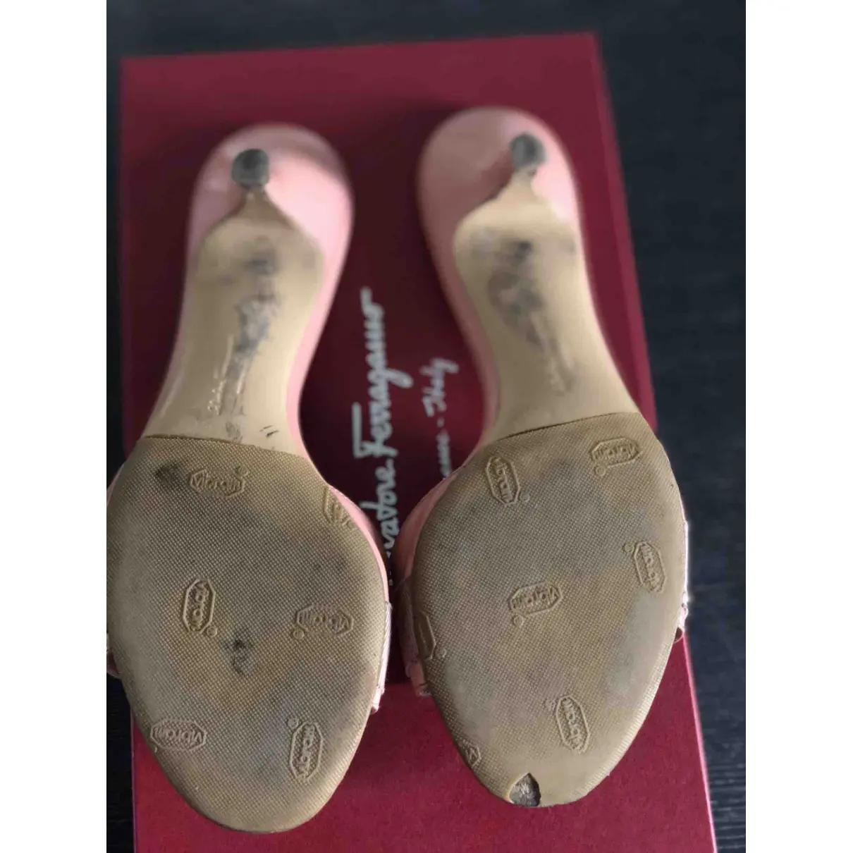 Patent leather sandals Salvatore Ferragamo