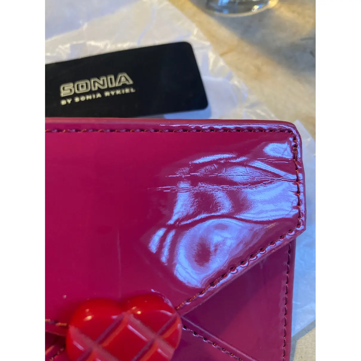 Patent leather card wallet Sonia by Sonia Rykiel