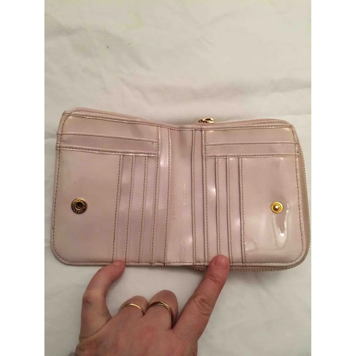 Stella McCartney Patent leather wallet for sale
