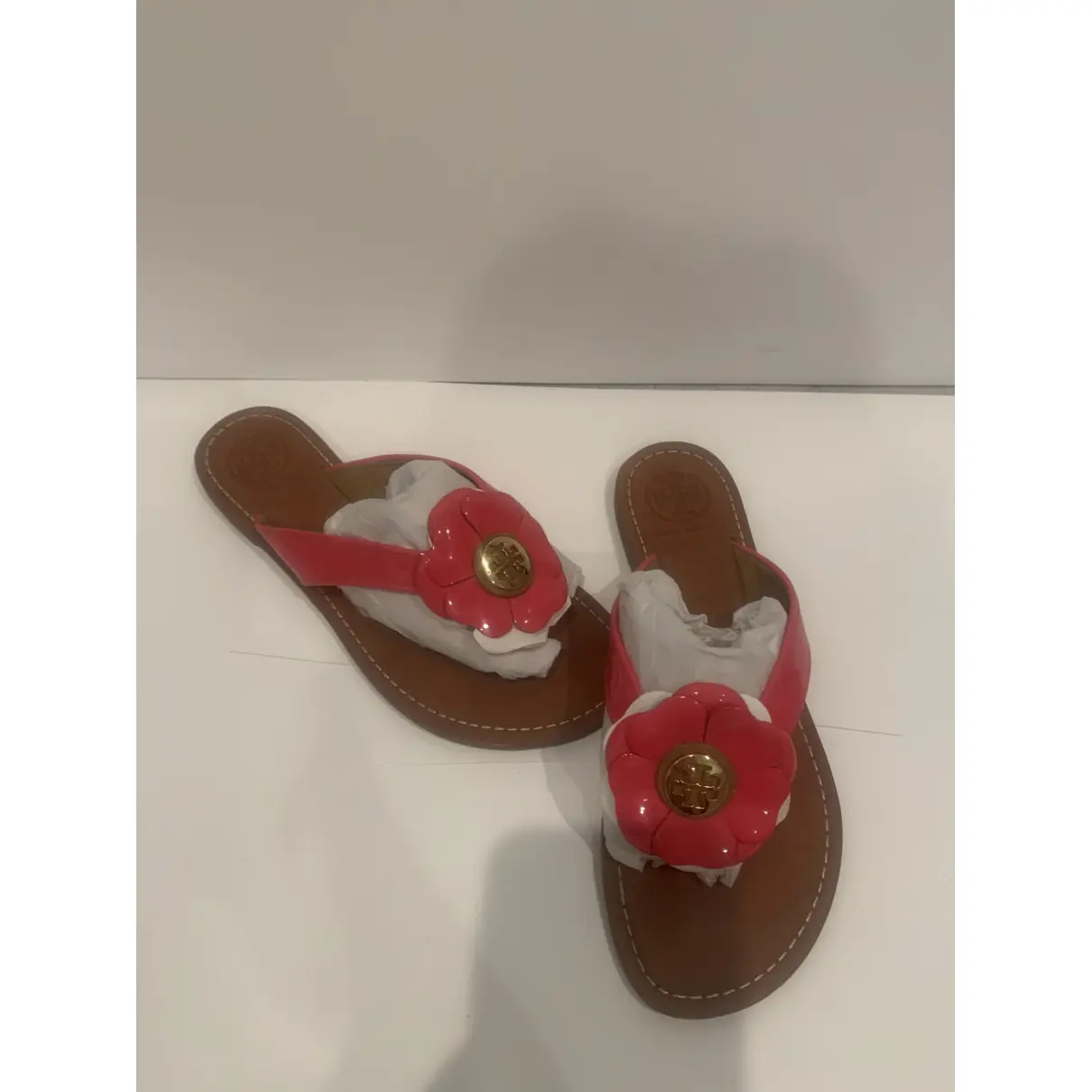 Buy Tory Burch Patent leather flip flops online