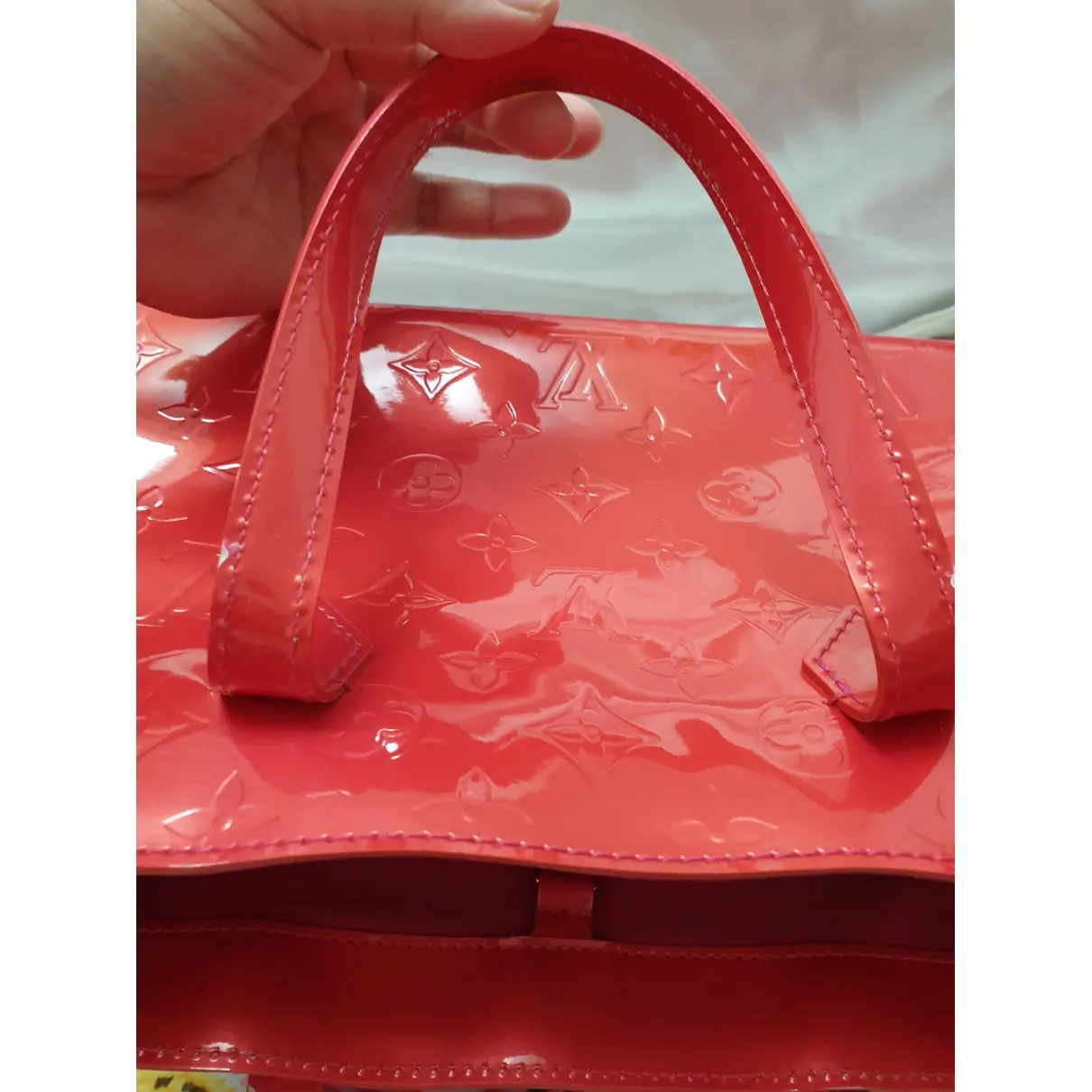 Wilshire patent leather handbag Louis Vuitton