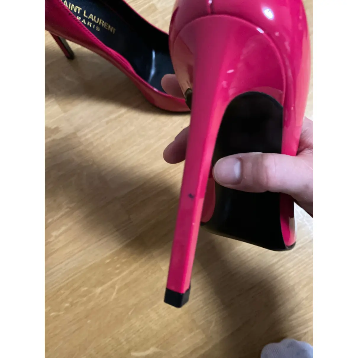 Zoe patent leather heels Saint Laurent