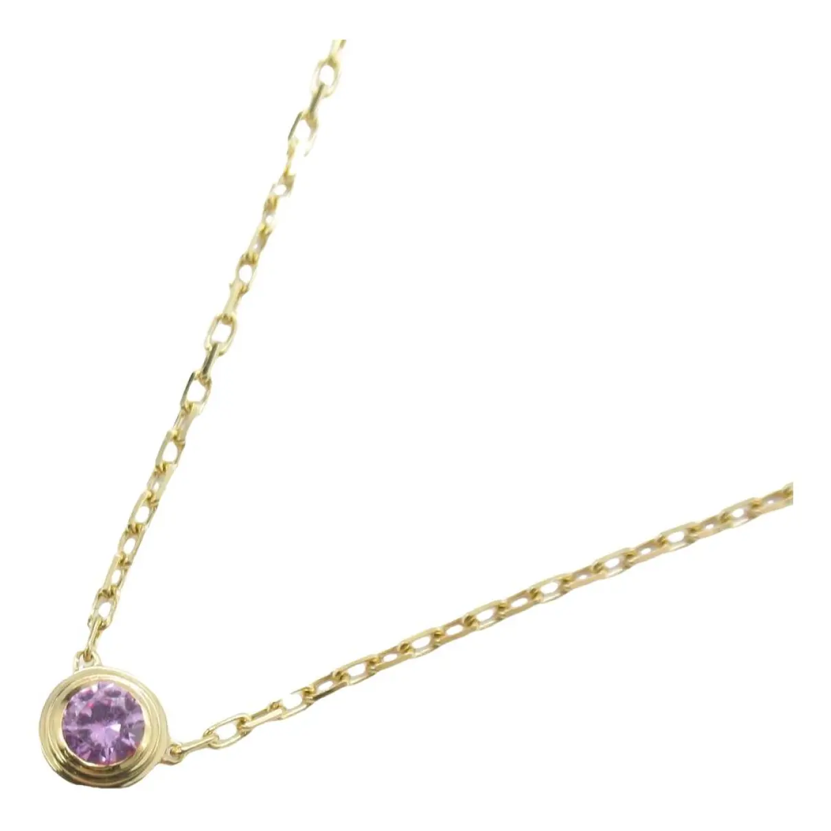 C pink gold necklace