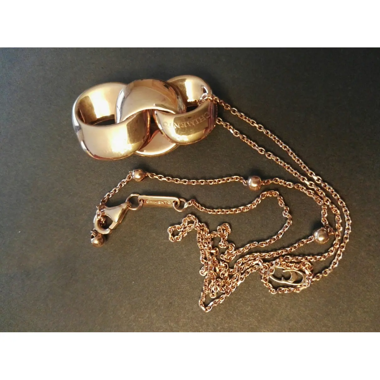 Pink gold necklace Chimento
