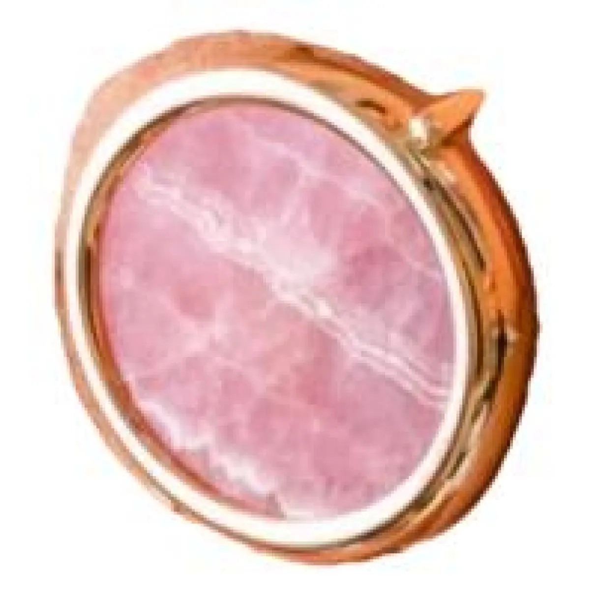 Discs pink gold ring