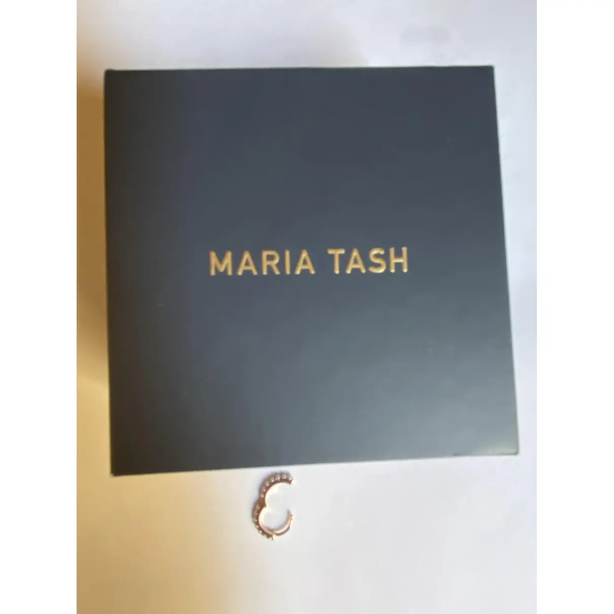 Buy Maria Tash Pink gold earrings online