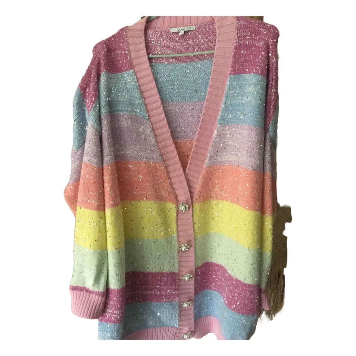 Pink Polyester Knitwear Olivia Rubin