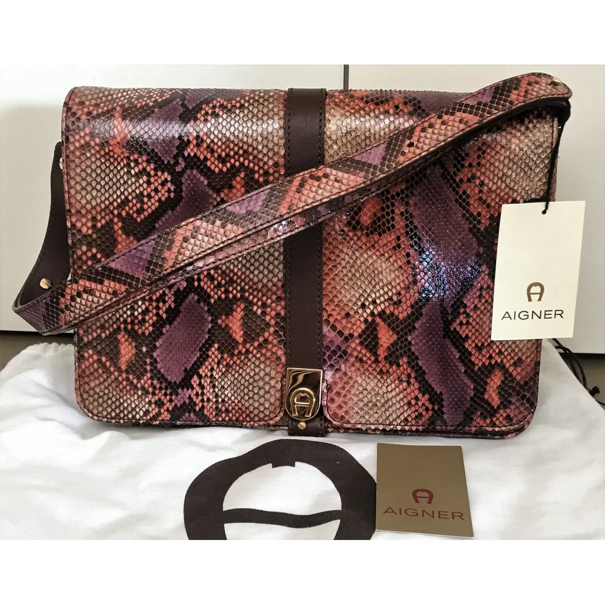 Python handbag Aigner