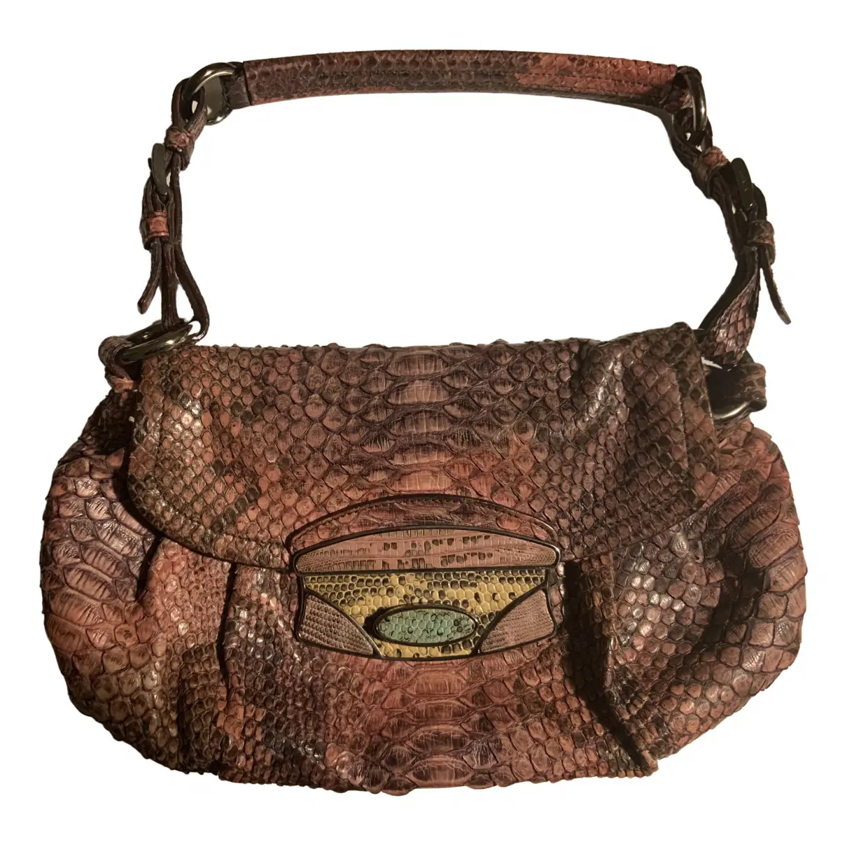 Madras python handbag Prada