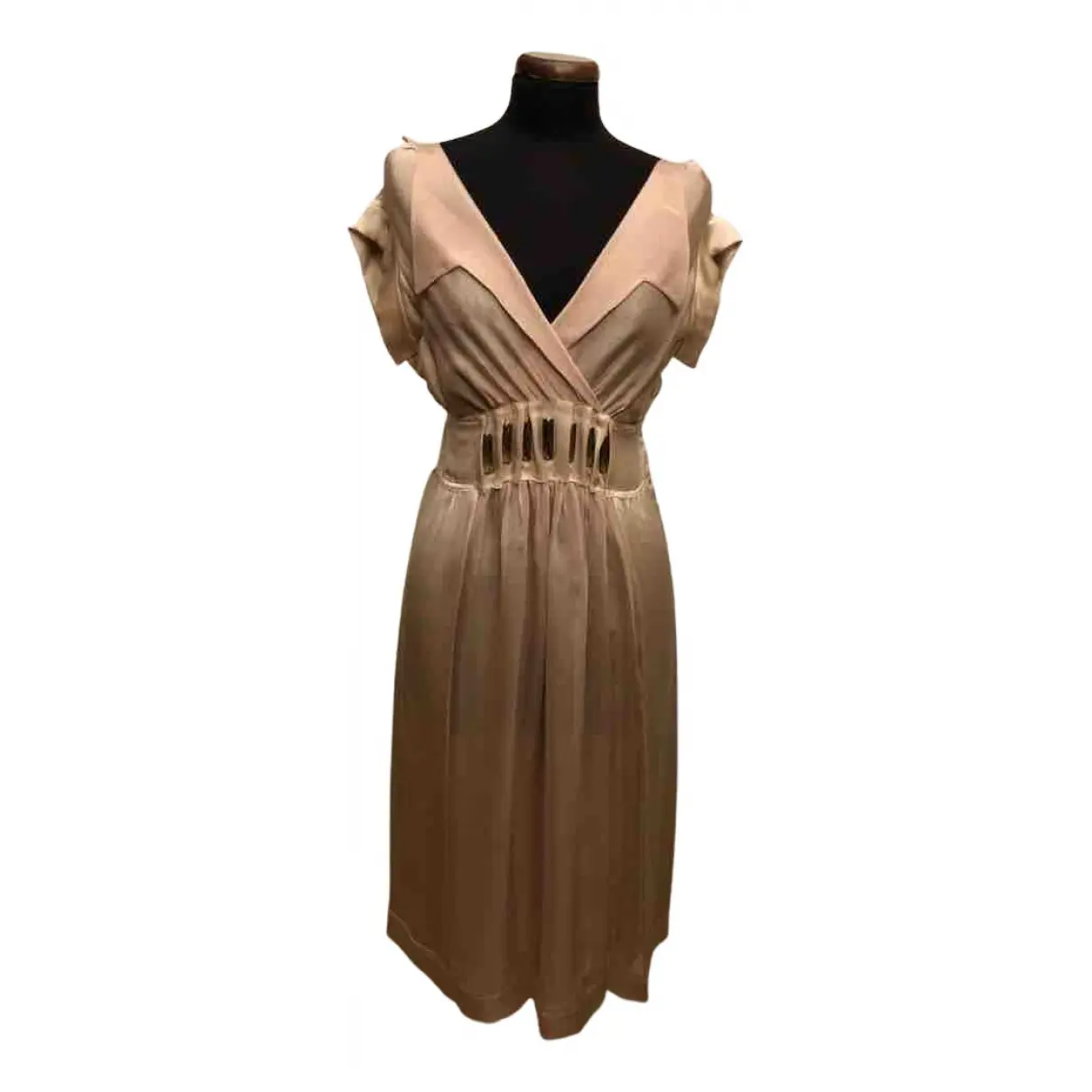 Silk mid-length dress Alberta Ferretti