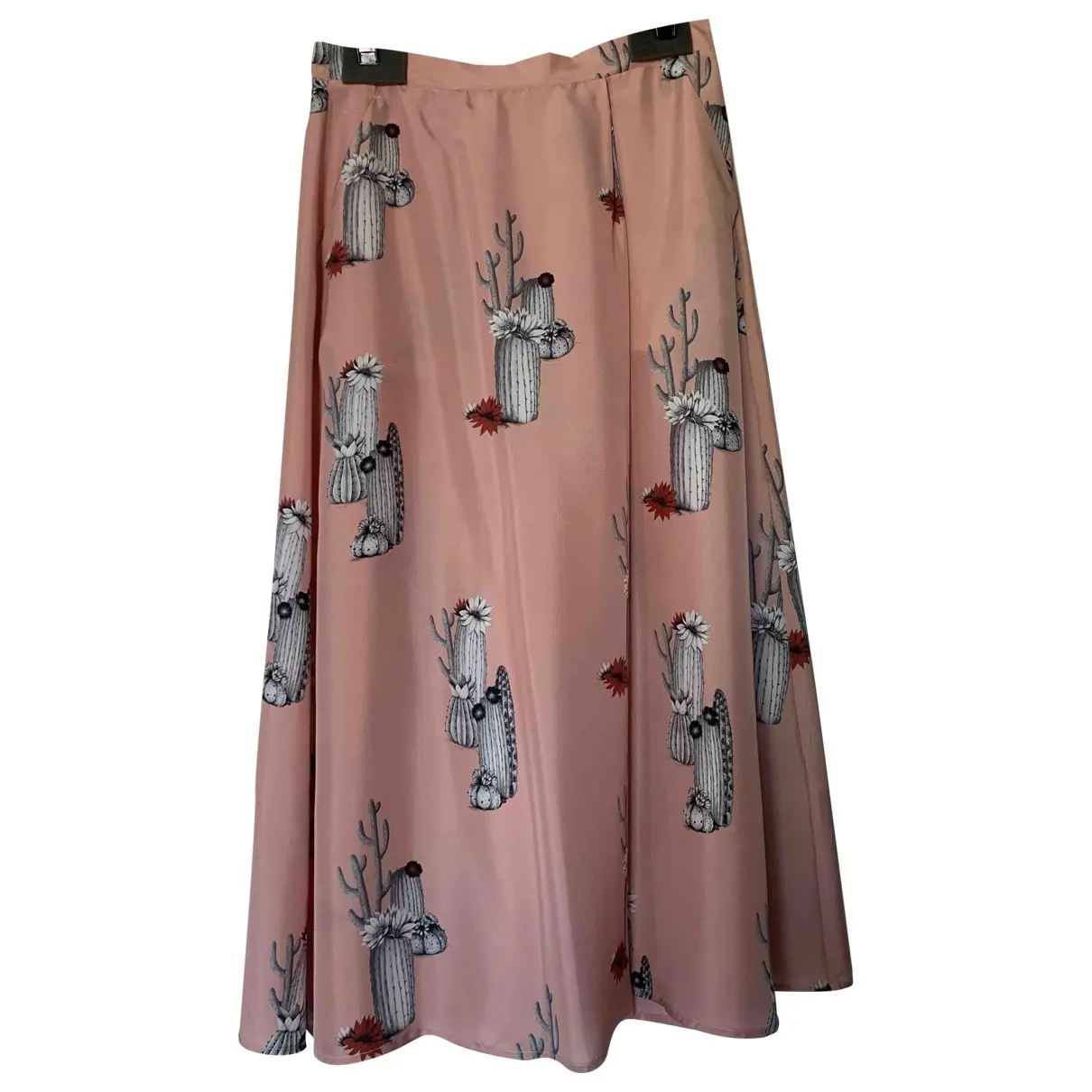 Silk mid-length skirt Attic And Barn
