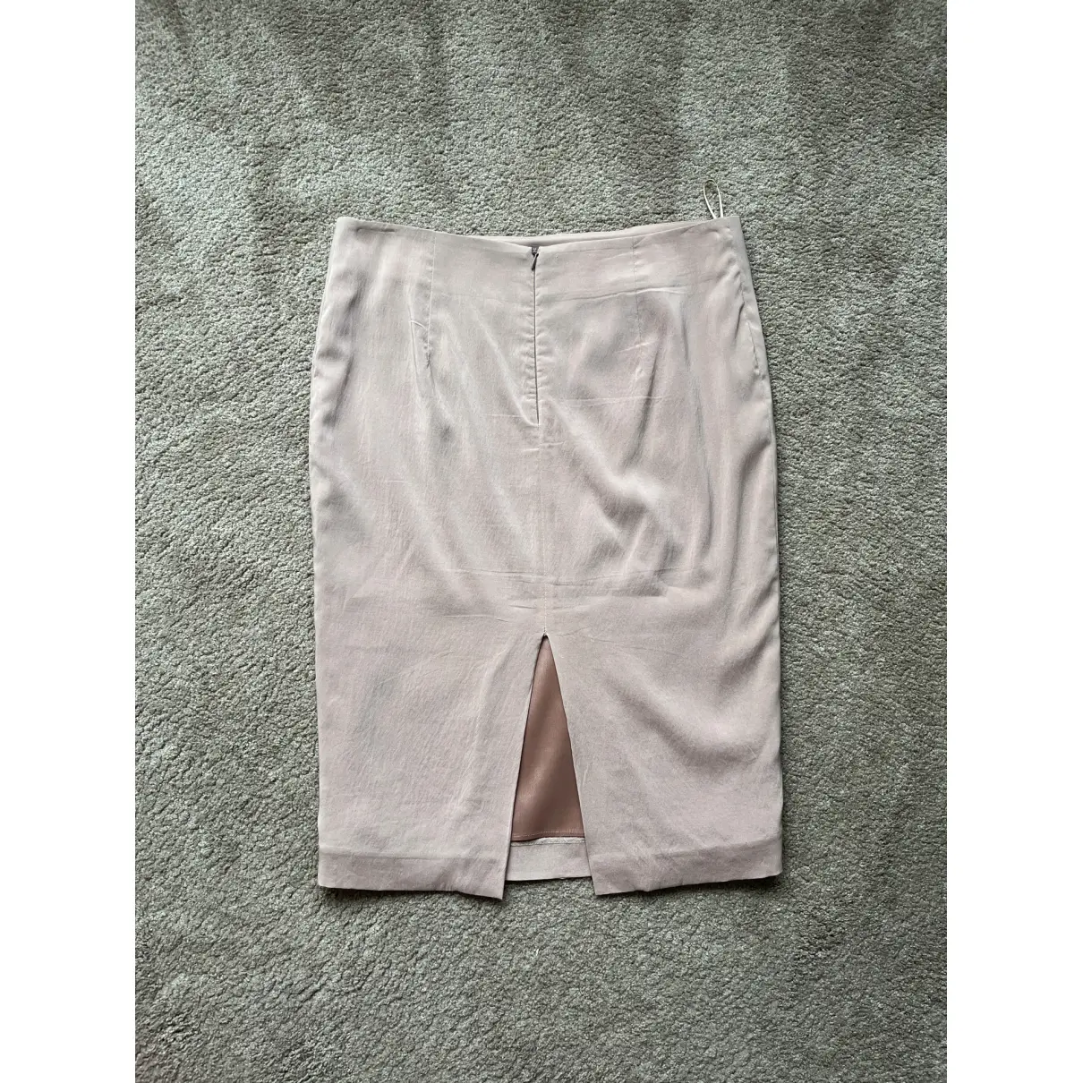 Buy Brunello Cucinelli Silk mid-length skirt online