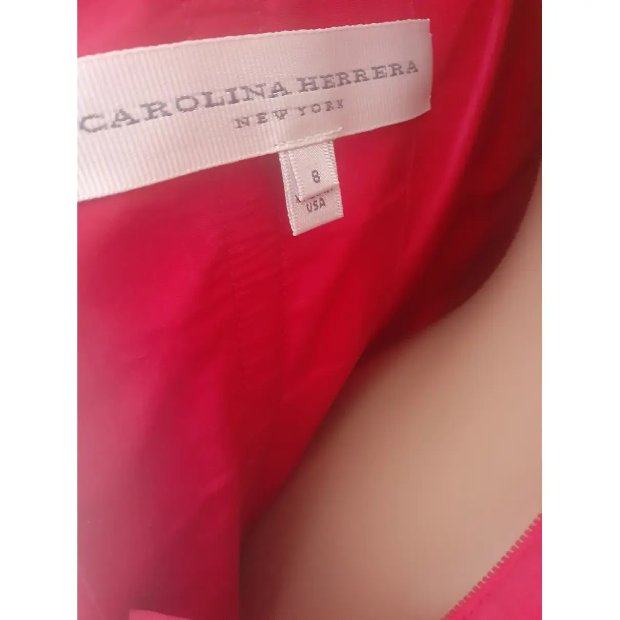 Silk dress Carolina Herrera