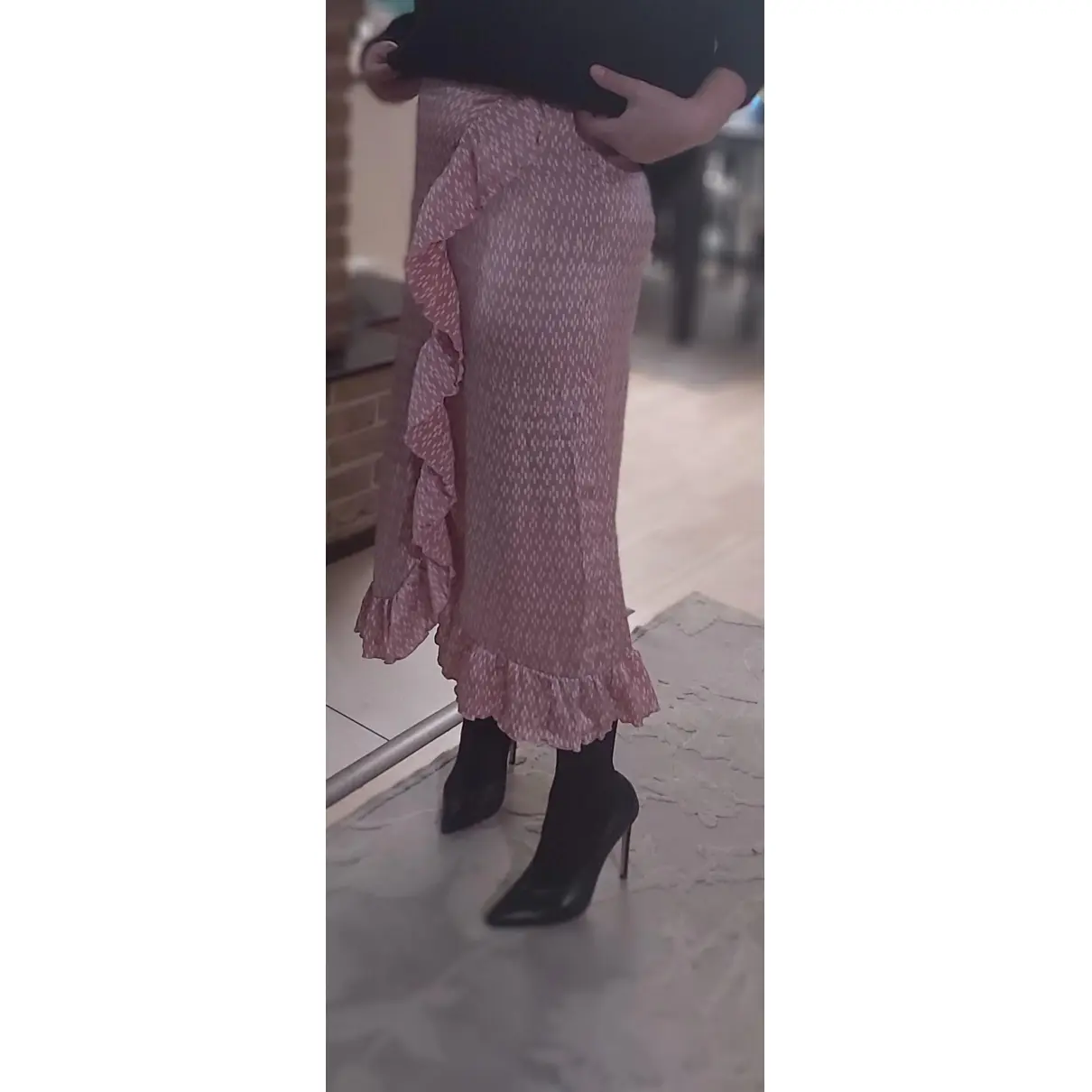 Silk mid-length skirt Cloe Cassandro