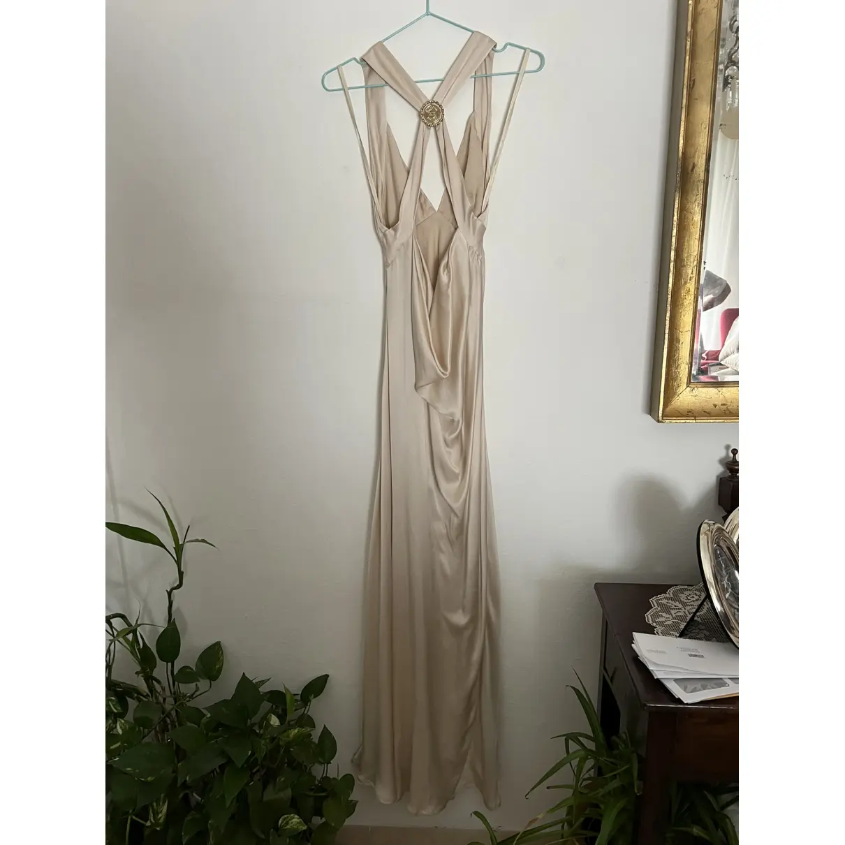 Buy Elisabetta Franchi Silk maxi dress online