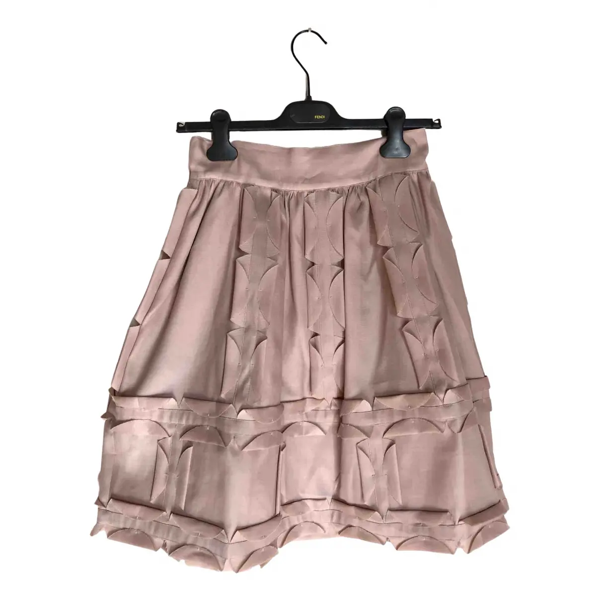 Silk mid-length skirt Fendi