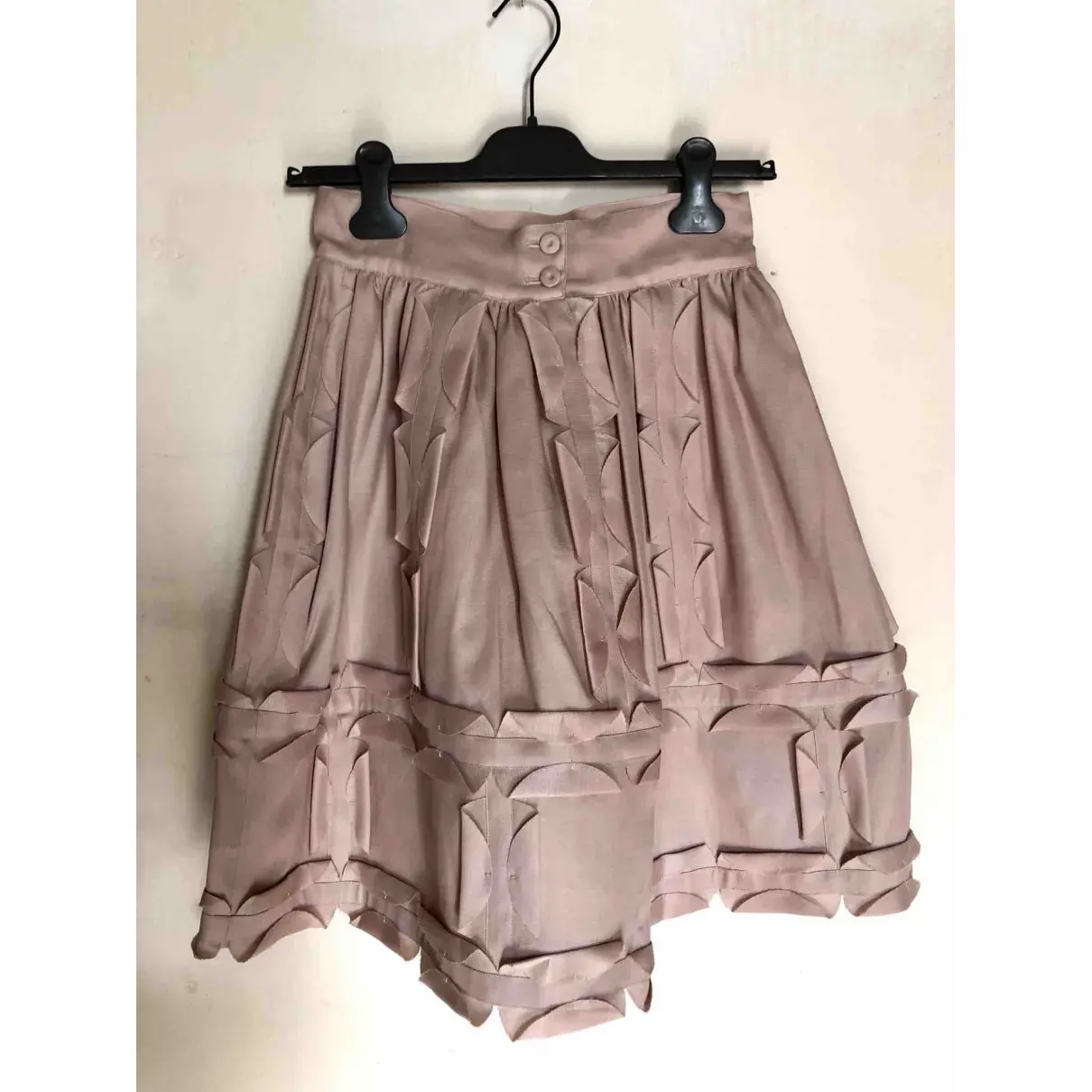 Buy Fendi Silk mid-length skirt online