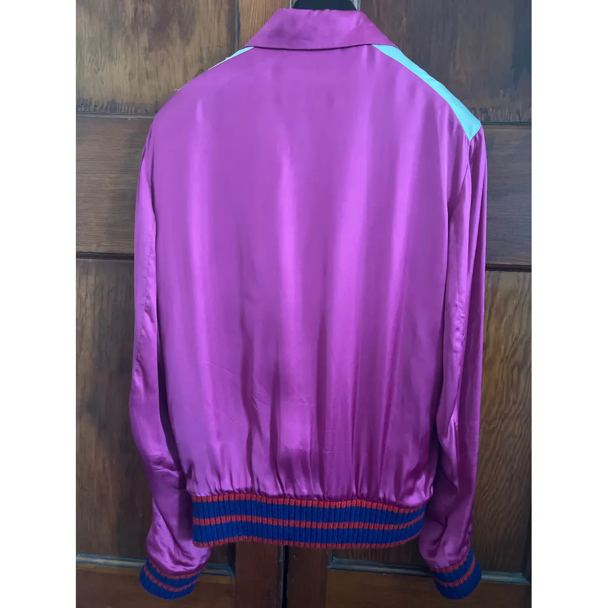Buy Gucci Silk biker jacket online