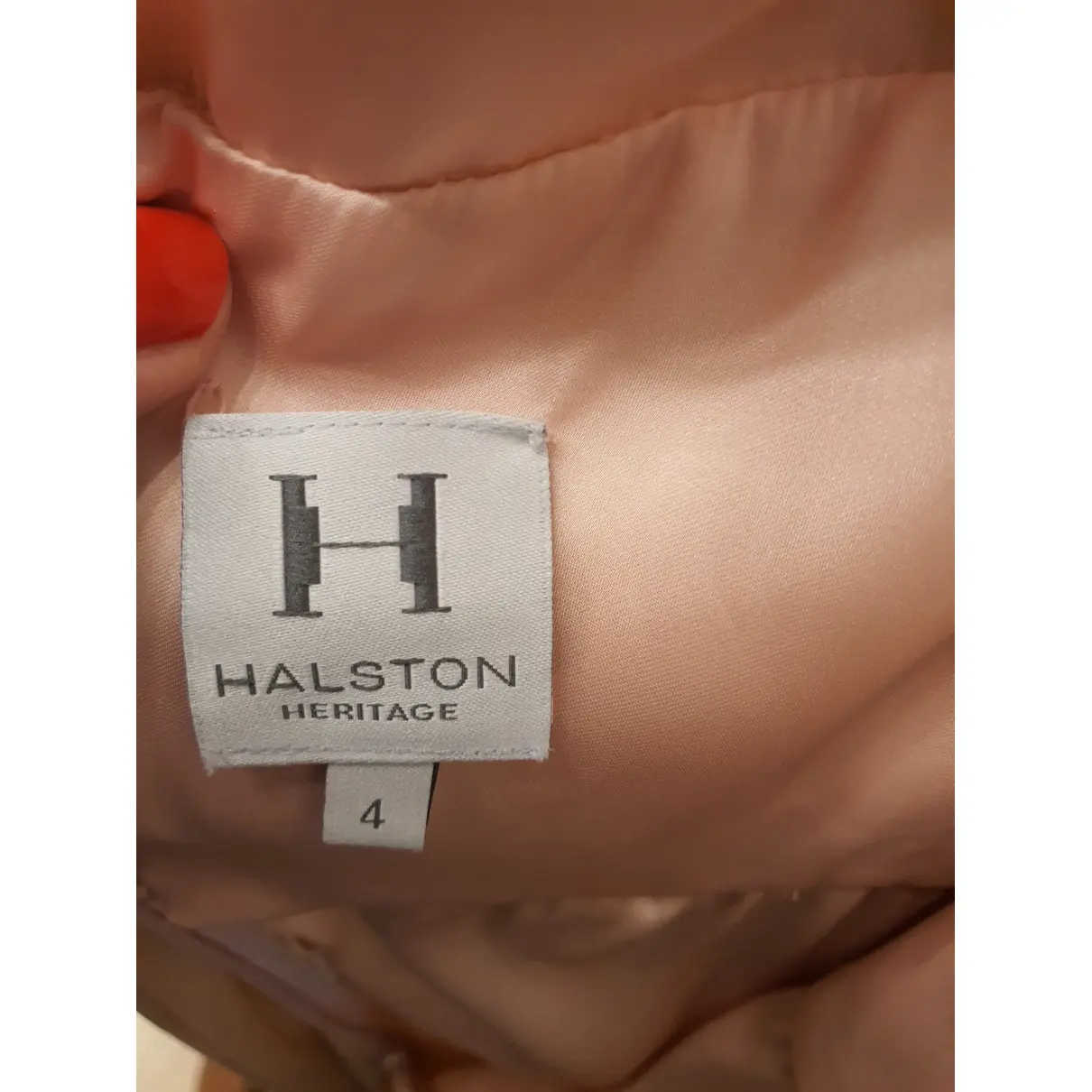 Silk maxi dress Halston Heritage