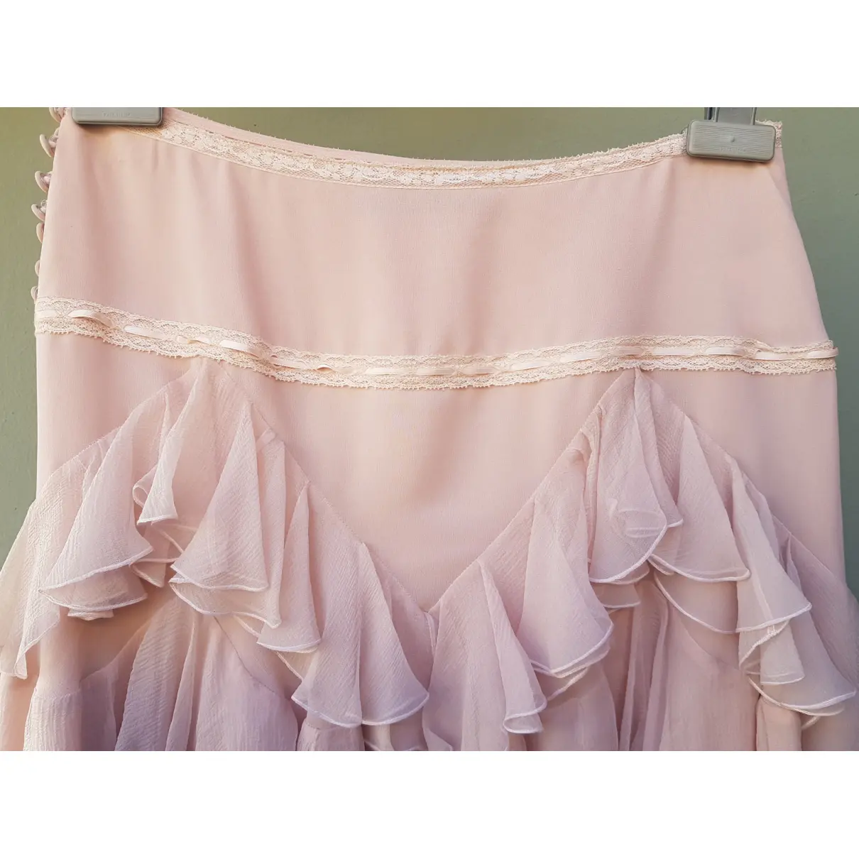 Silk mini skirt John Galliano