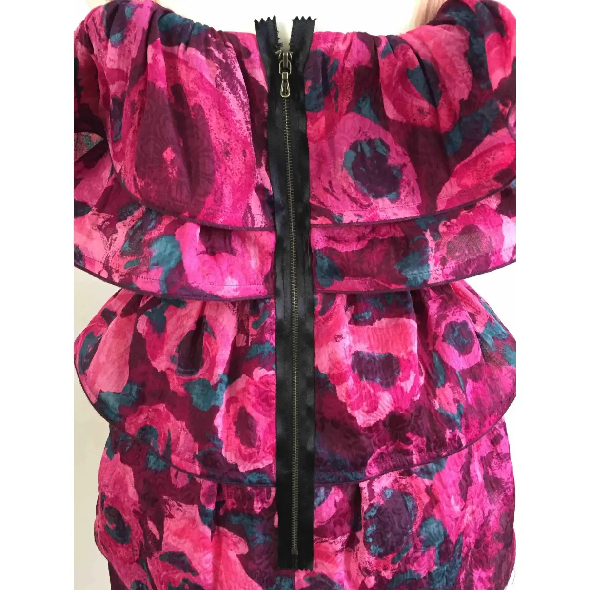 Silk mid-length dress Lanvin For H&M