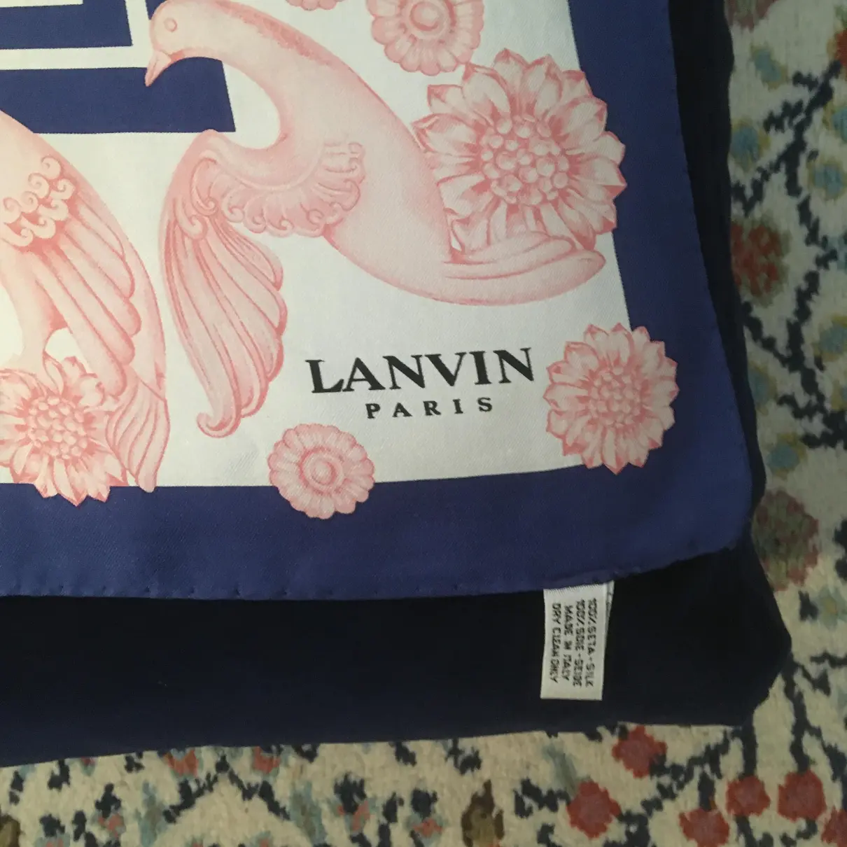 Luxury Lanvin Silk handkerchief Women