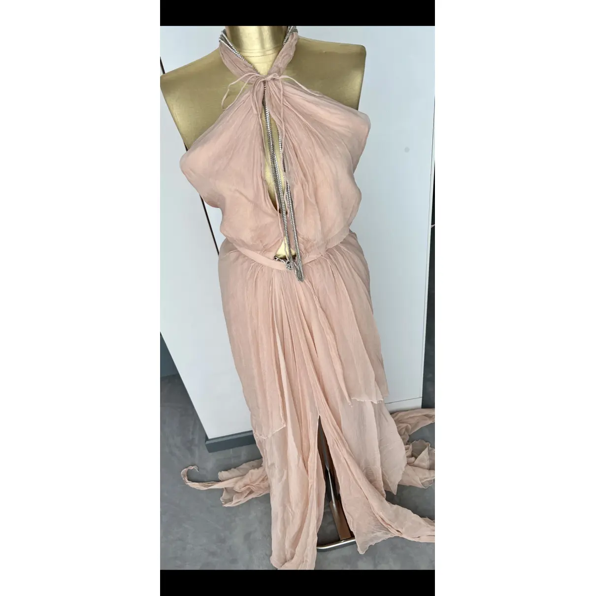 Silk maxi dress Manurì