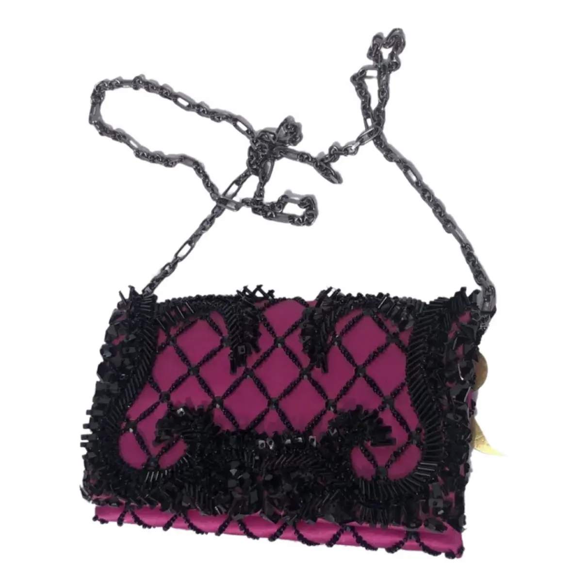 Silk handbag Oscar De La Renta